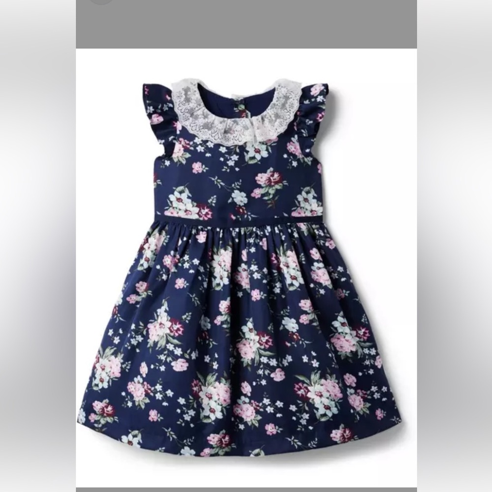 Floral Navy Kids Dress